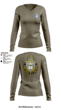 Chaplain Corps 559157 Women's Long Sleeve V-neck Shirt - 1