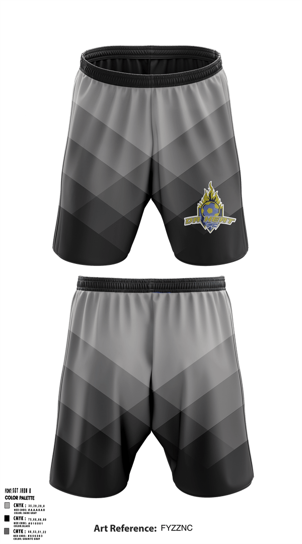 Athletic Shorts With Pockets, DA HEAT FC, Spirit Store, Teamtime, Team time, sublimation, custom sports apparel, team uniforms, spirit wear, spiritwear, sports uniforms, custom shirts, team store, custom team store, fundraiser sports, apparel fundraiser