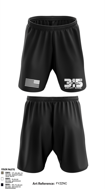 315th Airlift Wing/315th Maintenance Group 82634422 Athletic Shorts With Pockets - 55