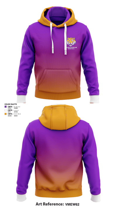 Edward Lee McClain High School Basketball 11478170 Hoodie - 1