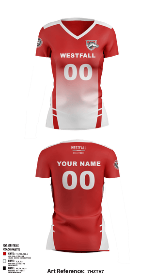 Women's Short Sleeve Vneck Shirt, Westfall High School Volleyball, Women's Volleyball, Teamtime, Team time, sublimation, custom sports apparel, team uniforms, spirit wear, spiritwear, sports uniforms, custom shirts, team store, custom team store, fundraiser sports, apparel fundraiser