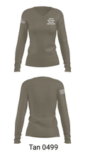 118TH MILITARY POLICE BATTALION 81818929 Women's Long Sleeve V-neck Shirt - 41