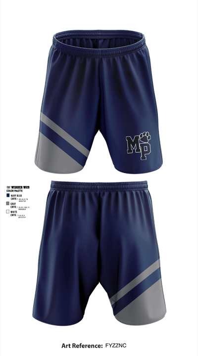 Moss Point High School 3288071 Athletic Shorts With Pockets - 2