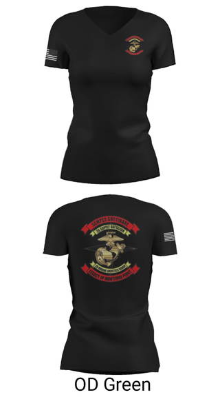 Women's Short Sleeve Vneck Shirt, , Marines, Teamtime, Team time, sublimation, custom sports apparel, team uniforms, spirit wear, spiritwear, sports uniforms, custom shirts, team store, custom team store, fundraiser sports, apparel fundraiser