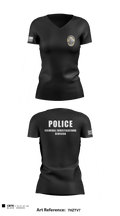 POLICE CRIMINAL INVESTIGATIONS DIVISION 56633419 Women's Short Sleeve V-neck Shirt - 3