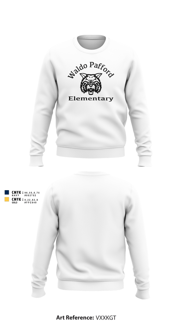 Crew Neck Sweatshirt, Waldo Pafford Elementary, Spirit Store, Teamtime, Team time, sublimation, custom sports apparel, team uniforms, spirit wear, spiritwear, sports uniforms, custom shirts, team store, custom team store, fundraiser sports, apparel fundraiser