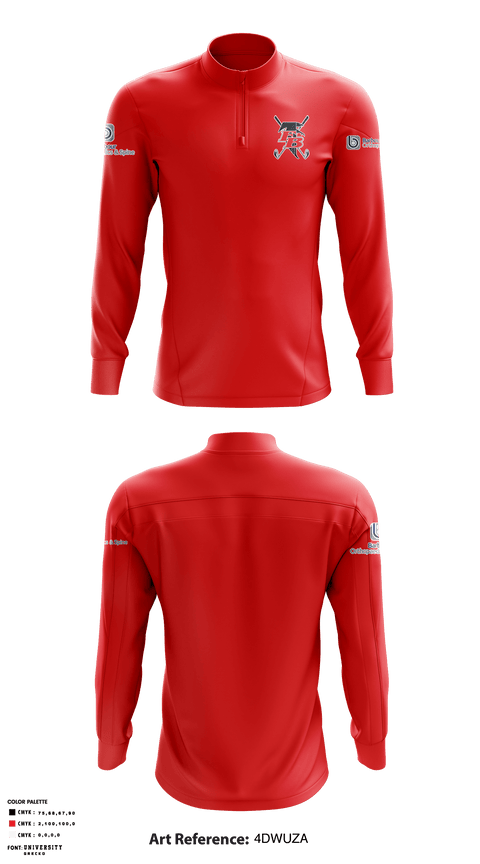 Quarter Zip Jacket, Flowery Branch Golf, Golf, Teamtime, Team time, sublimation, custom sports apparel, team uniforms, spirit wear, spiritwear, sports uniforms, custom shirts, team store, custom team store, fundraiser sports, apparel fundraiser