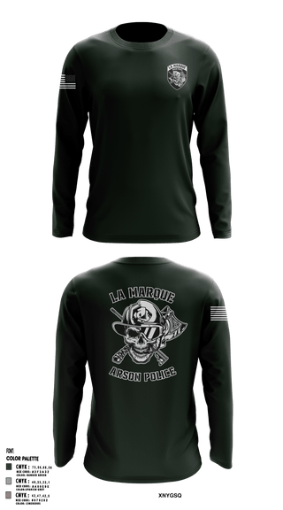 Long Sleeve Performance Shirt, La Marque Arson Police, Police, Teamtime, Team time, sublimation, custom sports apparel, team uniforms, spirit wear, spiritwear, sports uniforms, custom shirts, team store, custom team store, fundraiser sports, apparel fundraiser