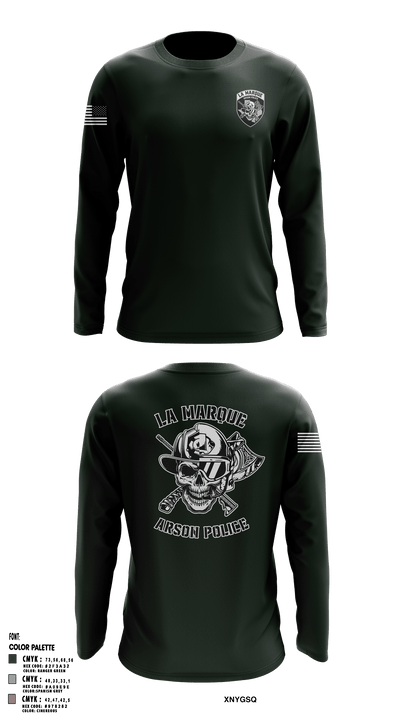 La Marque Arson Police 56104782 Long Sleeve Performance Shirt - 9