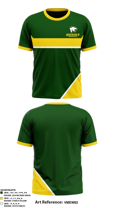 Arthur P Schalick High School 52751489 Short Sleeve Performance Shirt - 1