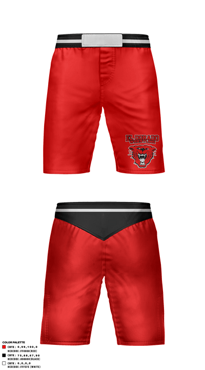 El Dorado High School Wrestling 31445016 Fight Shorts - 1