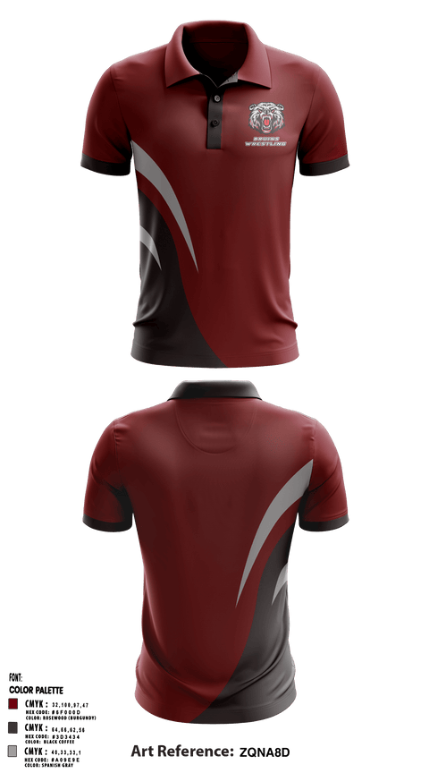 Short Sleeve Performance Polo, BRUINS, Wrestling, Teamtime, Team time, sublimation, custom sports apparel, team uniforms, spirit wear, spiritwear, sports uniforms, custom shirts, team store, custom team store, fundraiser sports, apparel fundraiser