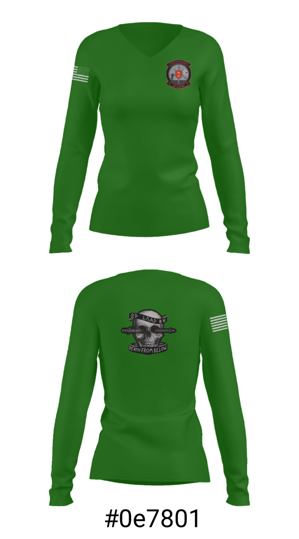 Women's Long Sleeve Vneck Shirt, , Marines, Teamtime, Team time, sublimation, custom sports apparel, team uniforms, spirit wear, spiritwear, sports uniforms, custom shirts, team store, custom team store, fundraiser sports, apparel fundraiser