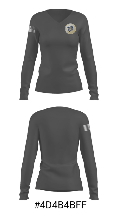 Women's Long Sleeve Vneck Shirt, Grant Middle School Soccer, Men's Soccer, Teamtime, Team time, sublimation, custom sports apparel, team uniforms, spirit wear, spiritwear, sports uniforms, custom shirts, team store, custom team store, fundraiser sports, apparel fundraiser