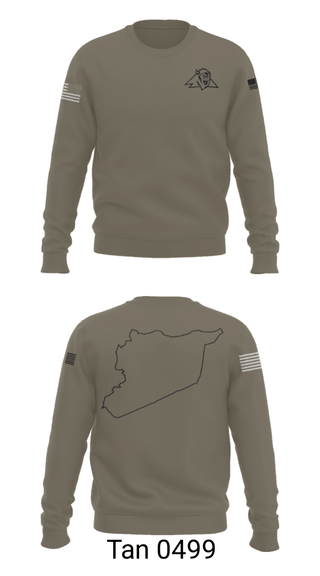 Crew Neck Sweatshirt, , Army, Teamtime, Team time, sublimation, custom sports apparel, team uniforms, spirit wear, spiritwear, sports uniforms, custom shirts, team store, custom team store, fundraiser sports, apparel fundraiser