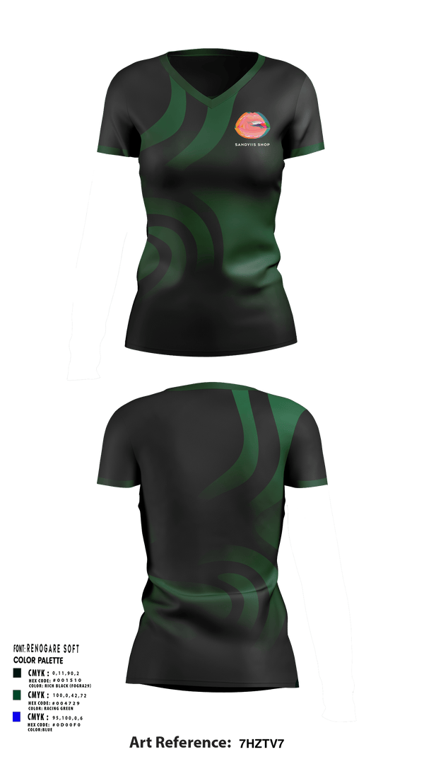 Women's Short Sleeve Vneck Shirt, Sandyiis Shop, , Teamtime, Team time, sublimation, custom sports apparel, team uniforms, spirit wear, spiritwear, sports uniforms, custom shirts, team store, custom team store, fundraiser sports, apparel fundraiser