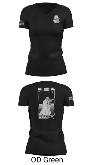 Women's Short Sleeve Vneck Shirt, , Army, Teamtime, Team time, sublimation, custom sports apparel, team uniforms, spirit wear, spiritwear, sports uniforms, custom shirts, team store, custom team store, fundraiser sports, apparel fundraiser