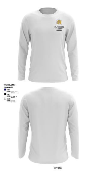 Long Sleeve Performance Shirt, St. Theresa Catholic School, Spirit Store, Teamtime, Team time, sublimation, custom sports apparel, team uniforms, spirit wear, spiritwear, sports uniforms, custom shirts, team store, custom team store, fundraiser sports, apparel fundraiser
