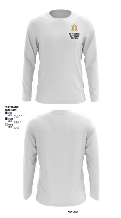 St. Theresa Catholic School 5103712 Long Sleeve Performance Shirt - 3