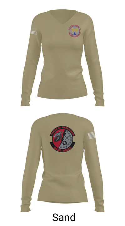 803rd AMXS 6035859 Women's Long Sleeve V-neck Shirt - 41