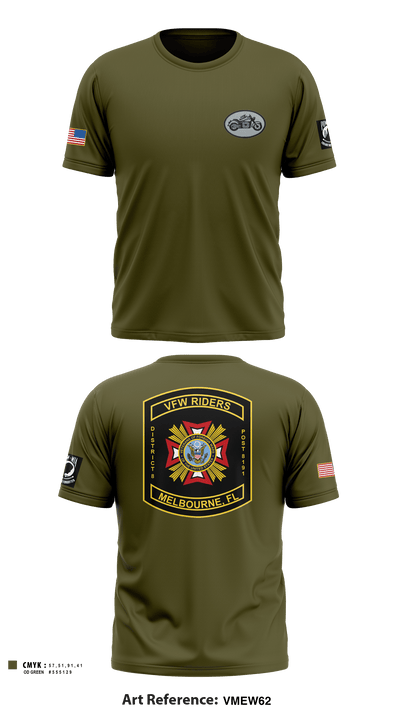 VFW Post 8191 13144984 Short Sleeve Performance Shirt - 5
