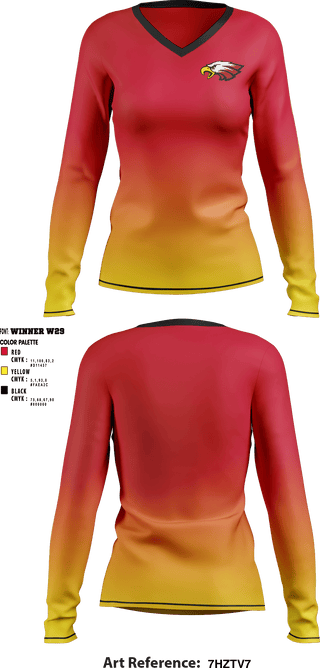 Women's Long Sleeve Vneck Shirt, Southern Boone Middle School Cheer, Cheer, Teamtime, Team time, sublimation, custom sports apparel, team uniforms, spirit wear, spiritwear, sports uniforms, custom shirts, team store, custom team store, fundraiser sports, apparel fundraiser