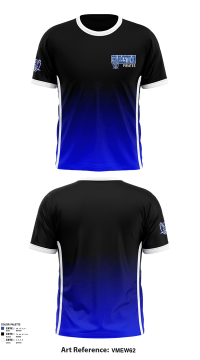 Charlestown Pirates 24240151 Short Sleeve Performance Shirt - 2