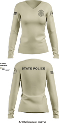 District 13 TF 92193766 Women's Long Sleeve V-neck Shirt - 11