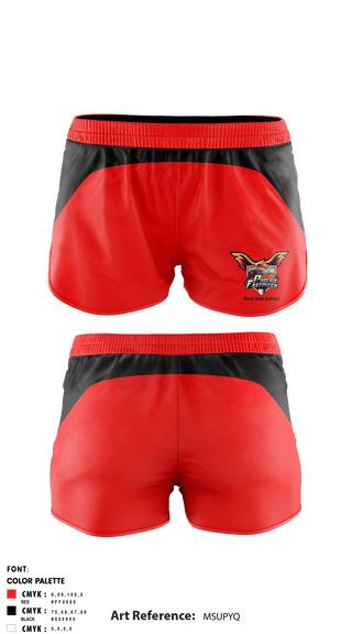 Women's Shorts, North Side High School Softball, Softball, Teamtime, Team time, sublimation, custom sports apparel, team uniforms, spirit wear, spiritwear, sports uniforms, custom shirts, team store, custom team store, fundraiser sports, apparel fundraiser