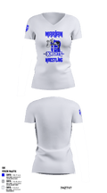 Marian High School Wrestling 1916456 Women's Short Sleeve V-neck Shirt - 46