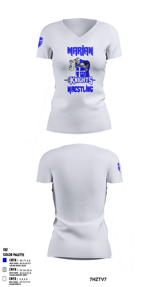 Women's Short Sleeve Vneck Shirt, Marian High School Wrestling, Wrestling, Teamtime, Team time, sublimation, custom sports apparel, team uniforms, spirit wear, spiritwear, sports uniforms, custom shirts, team store, custom team store, fundraiser sports, apparel fundraiser