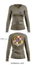 Towson Composite Squadron 17976164 Women's Long Sleeve V-neck Shirt - 2