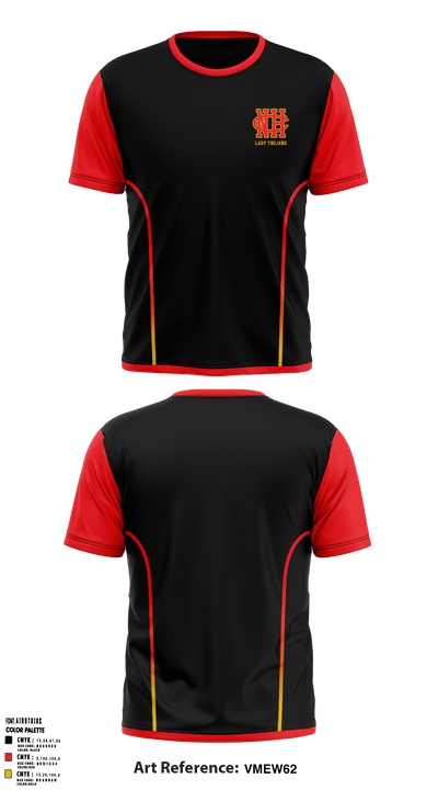 North College Hill High School Basketball 13999422 Short Sleeve Performance Shirt - 37