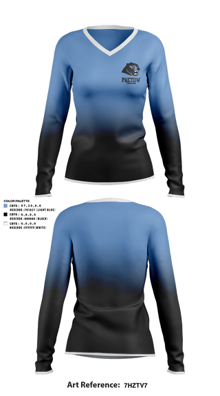 Women's Long Sleeve Vneck Shirt, Paetow High School Tennis, Tennis, Teamtime, Team time, sublimation, custom sports apparel, team uniforms, spirit wear, spiritwear, sports uniforms, custom shirts, team store, custom team store, fundraiser sports, apparel fundraiser