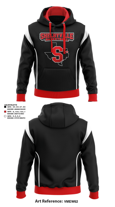 Shelbyville High School Basketball 9973042 Hoodie - 1