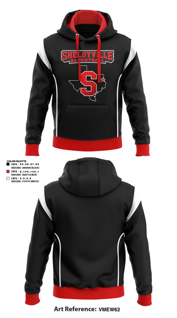 Hoodie, Shelbyville High School Basketball, Women's Basketball, Teamtime, Team time, sublimation, custom sports apparel, team uniforms, spirit wear, spiritwear, sports uniforms, custom shirts, team store, custom team store, fundraiser sports, apparel fundraiser