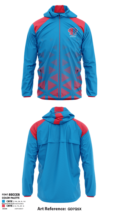 Belmont High School Soccer 30326766 Windbreaker - 1