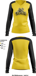 Central High School 9946770 Women's Long Sleeve V-neck Shirt - 1