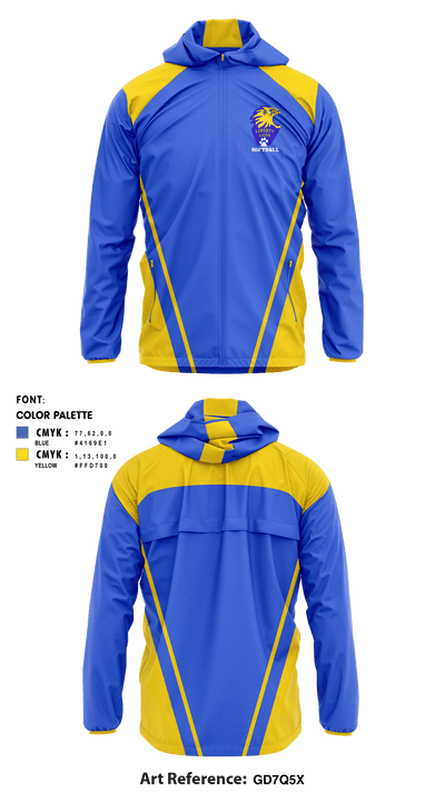 Liberty High School Softball 65560849 Windbreaker - 1