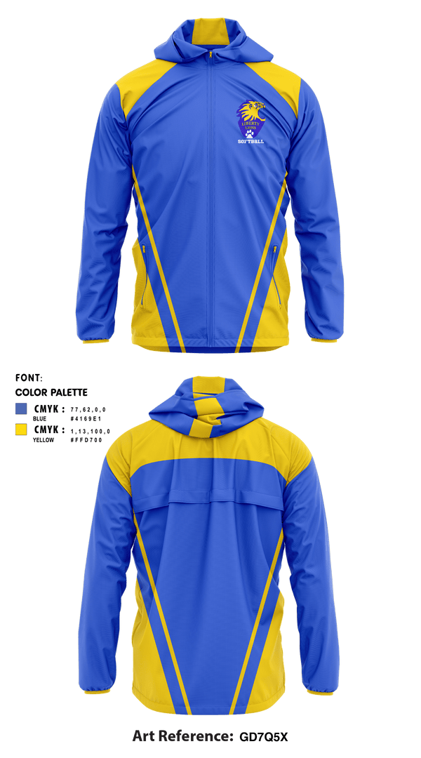 Windbreaker, Liberty High School Softball, Softball, Teamtime, Team time, sublimation, custom sports apparel, team uniforms, spirit wear, spiritwear, sports uniforms, custom shirts, team store, custom team store, fundraiser sports, apparel fundraiser