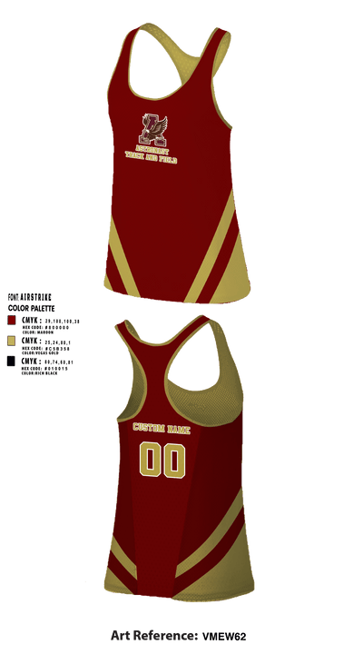 Astronaut High School Track 72735529 Women's Track Singlet - 37