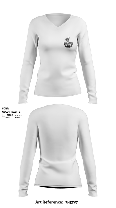 IronMike Solutions LLC 2045072 Women's Long Sleeve V-neck Shirt - 4