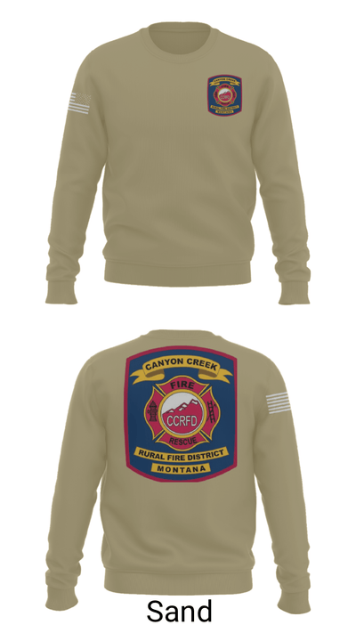 Canyon Creek Rural Fire District 51909217 Crew Neck Sweatshirt - 12