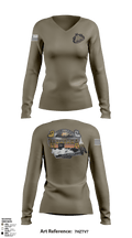 Uss Montana 88557361 Women's Long Sleeve V-neck Shirt - 1