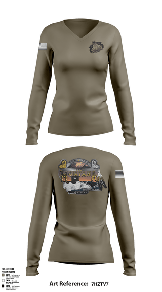 Women's Long Sleeve Vneck Shirt, , Navy, Teamtime, Team time, sublimation, custom sports apparel, team uniforms, spirit wear, spiritwear, sports uniforms, custom shirts, team store, custom team store, fundraiser sports, apparel fundraiser