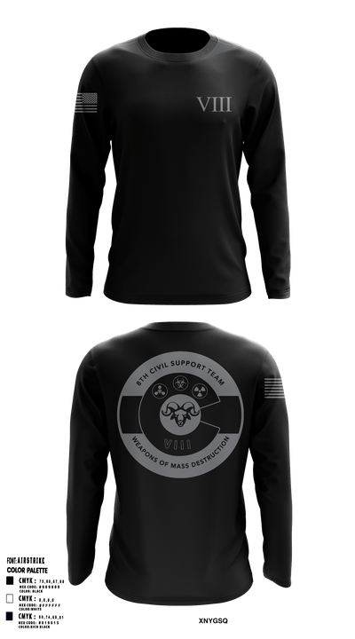 8th WMD-Civil Support Team 4584210 Long Sleeve Performance Shirt - 3
