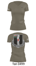 3rd Battalion 60th infantry Regiment River Raiders 94205182 Women's Short Sleeve V-neck Shirt - 36