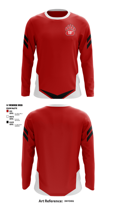 Wadsworth High School Gymnastics 58718046 Long Sleeve Performance Shirt - 1