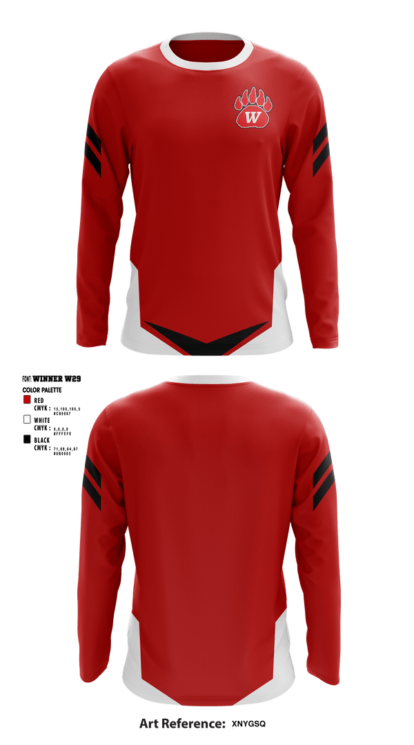 Long Sleeve Performance Shirt, Wadsworth High School Gymnastics, Spirit Store, Teamtime, Team time, sublimation, custom sports apparel, team uniforms, spirit wear, spiritwear, sports uniforms, custom shirts, team store, custom team store, fundraiser sports, apparel fundraiser