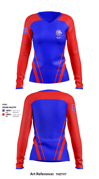 Women's Long Sleeve Vneck Shirt, Lewis County High School Softball, Softball, Teamtime, Team time, sublimation, custom sports apparel, team uniforms, spirit wear, spiritwear, sports uniforms, custom shirts, team store, custom team store, fundraiser sports, apparel fundraiser